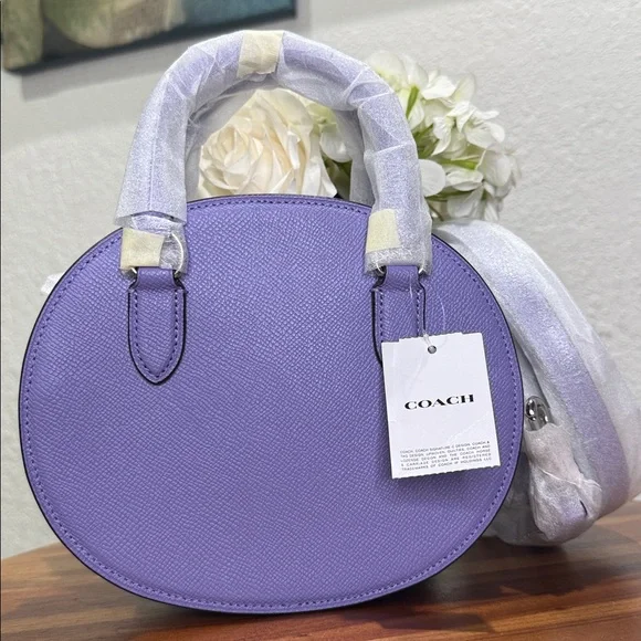 Coach CR253 Blueberry Crossbody In Light Violet NWT - Picture 5 of 12